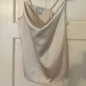 Rachel Zoe draped neck satin cami